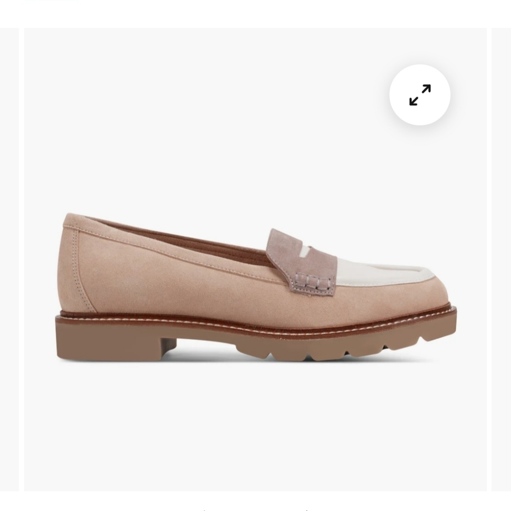 Rockport Women's Kacey Penny Loafer in Tan and White - Picture 9 of 10